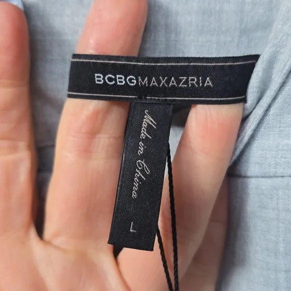 BCBGMaxAzria Gray Wide Leg pants New L large - Picture 8 of 13